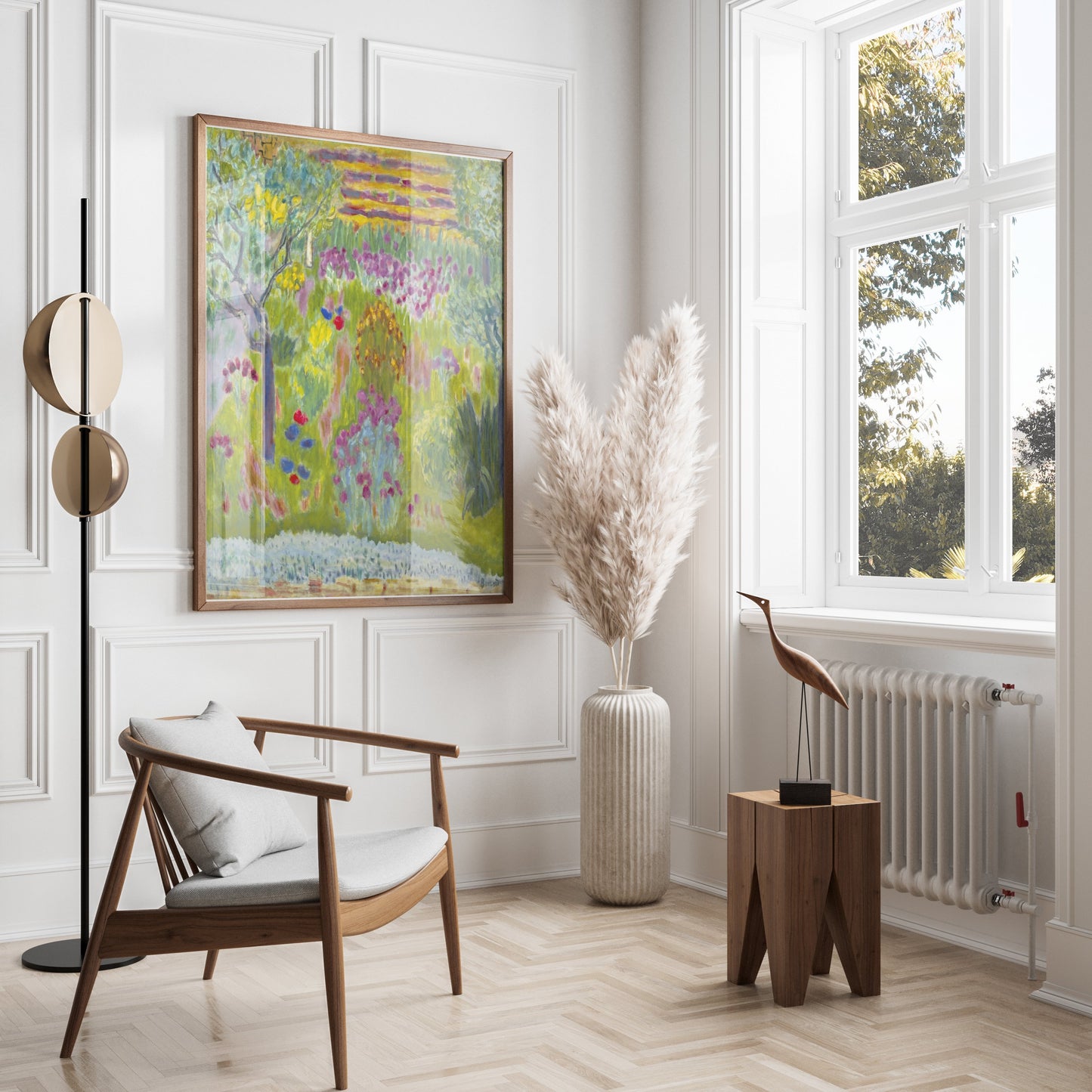 Premium Poster of Captivating Impressionist Garden Scene Art Print Posters