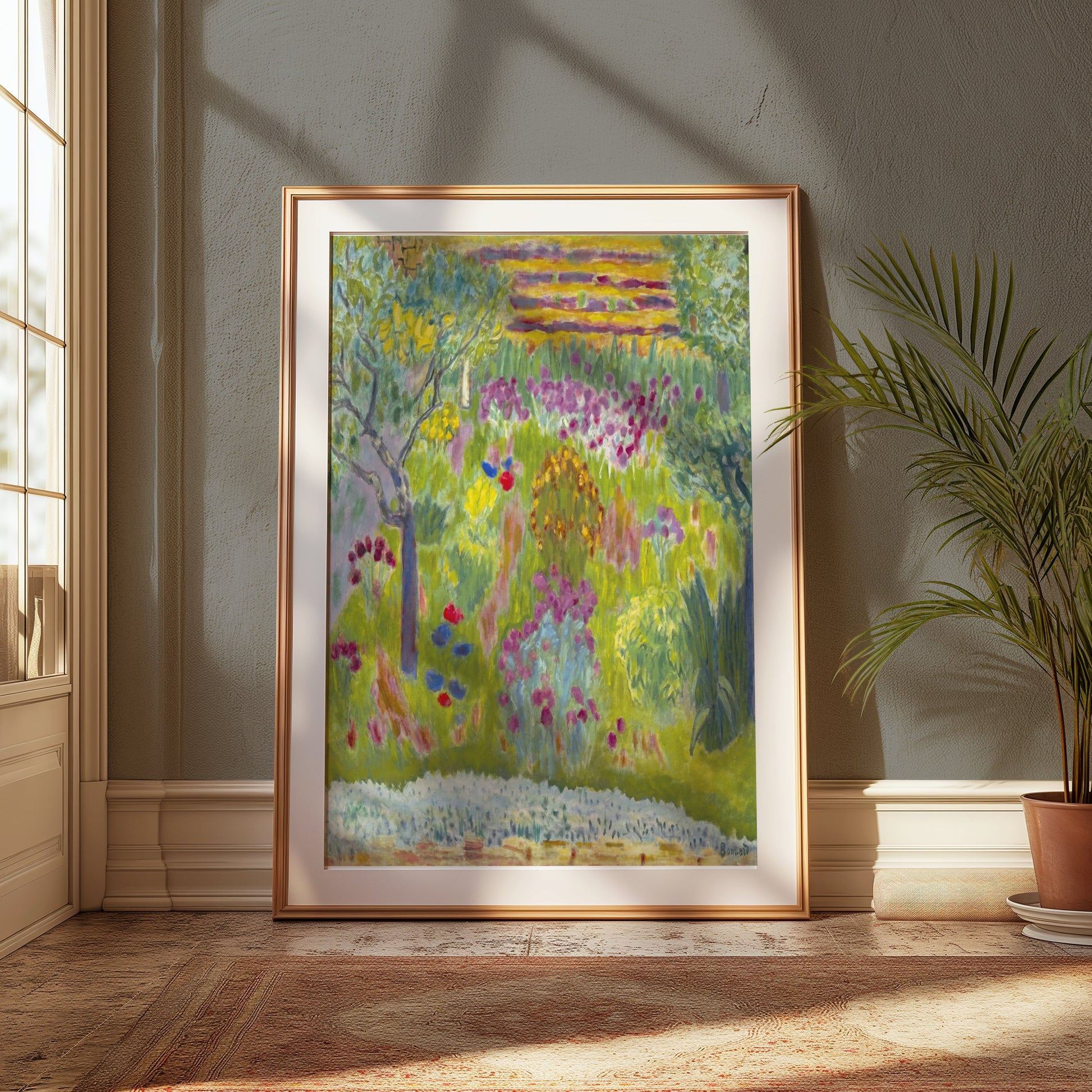Premium Poster of Captivating Impressionist Garden Scene Art Print Posters