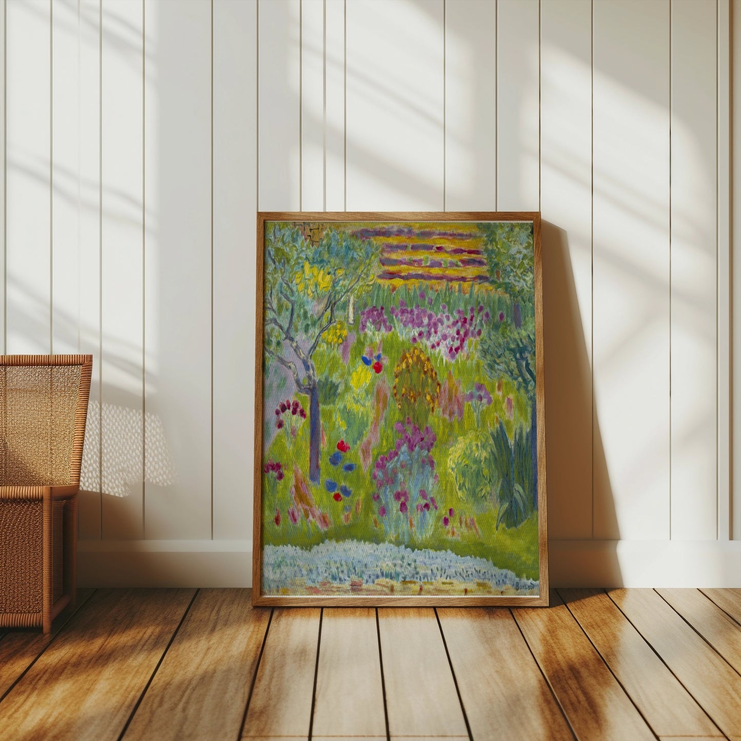 Premium Poster of Captivating Impressionist Garden Scene Art Print Posters