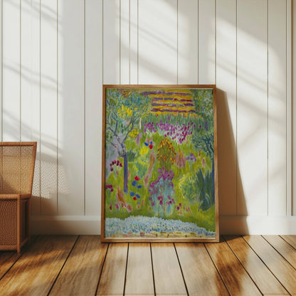 Premium Poster of Captivating Impressionist Garden Scene Art Print Posters