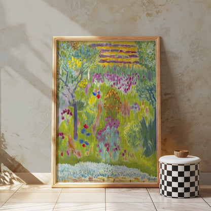 Premium Poster of Captivating Impressionist Garden Scene Art Print Posters