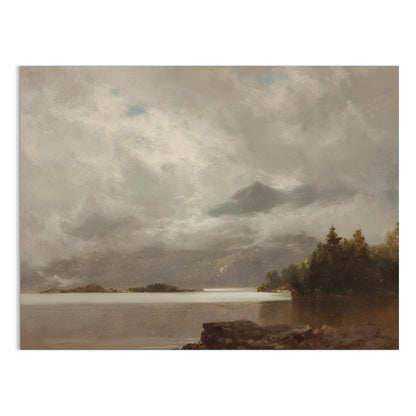 Premium Poster of Captivating Landscape Lake Scene with Mountains Posters
