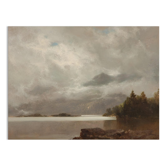 Premium Poster of Captivating Landscape Lake Scene with Mountains Posters