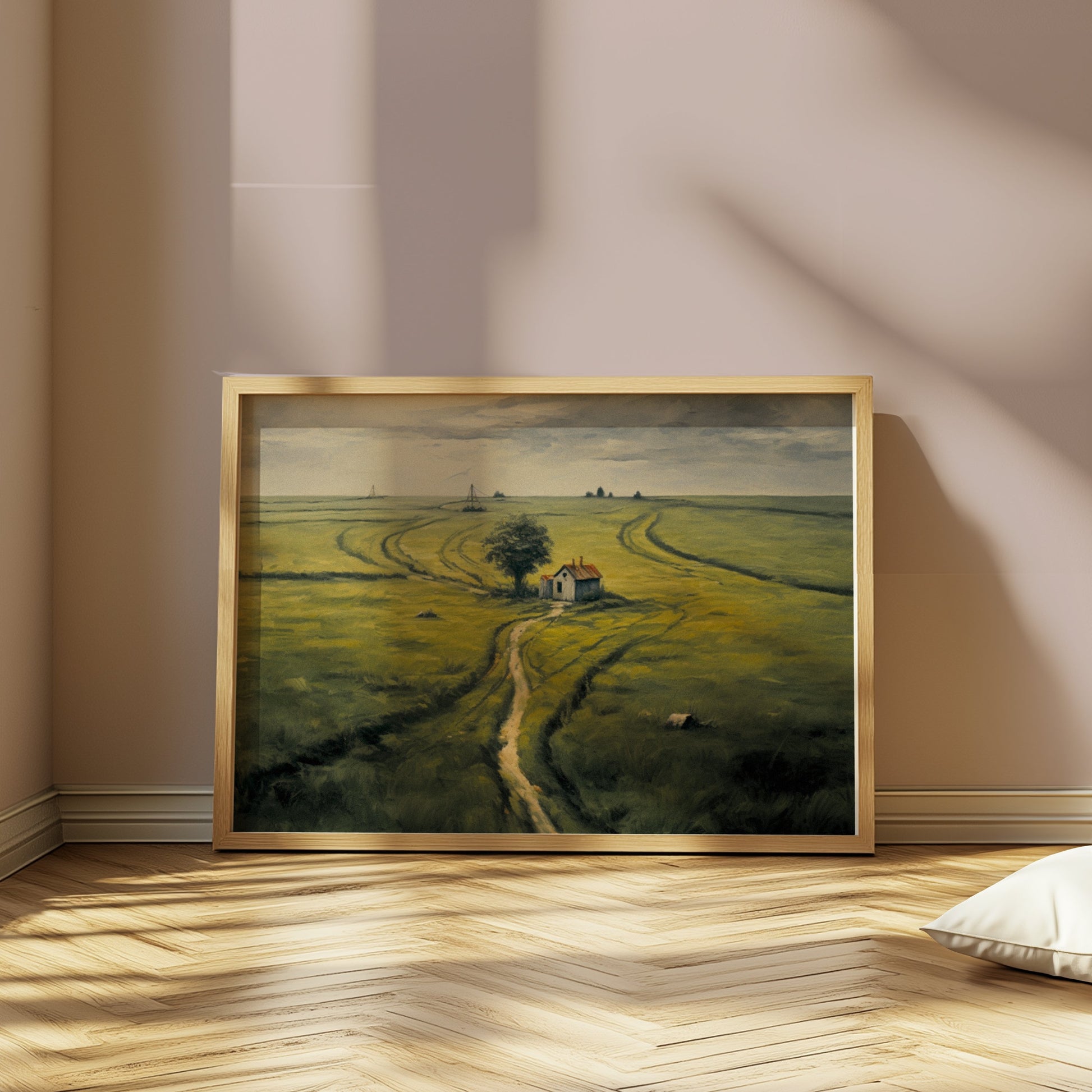 Premium Poster of Captivating Rural Landscape Pathway Artwork Posters