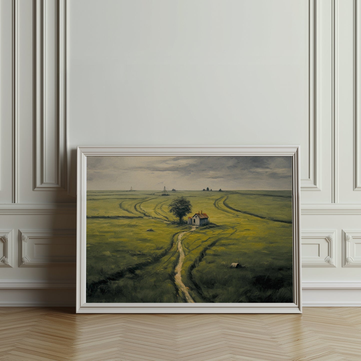 Premium Poster of Captivating Rural Landscape Pathway Artwork Posters