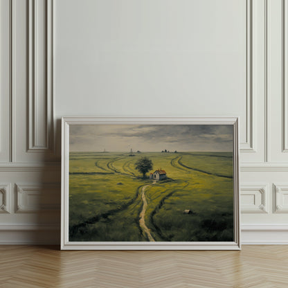 Premium Poster of Captivating Rural Landscape Pathway Artwork Posters