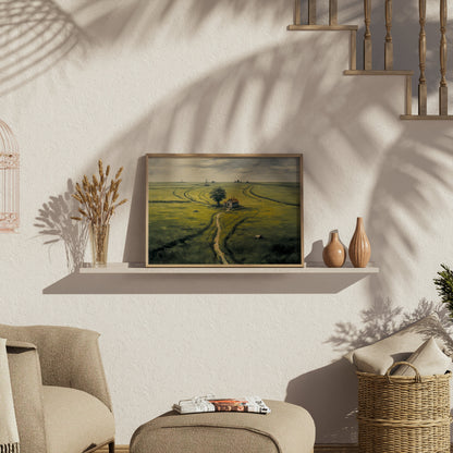 Premium Poster of Captivating Rural Landscape Pathway Artwork Posters