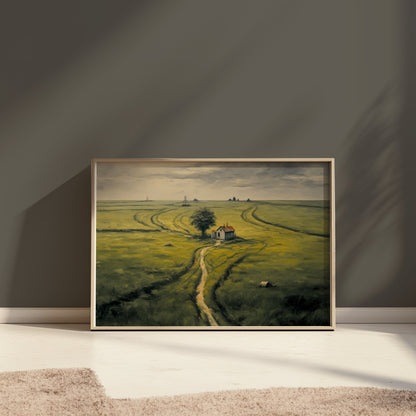 Premium Poster of Captivating Rural Landscape Pathway Artwork Posters