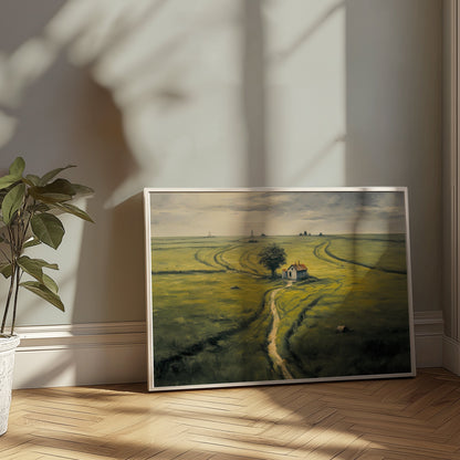 Premium Poster of Captivating Rural Landscape Pathway Artwork Posters