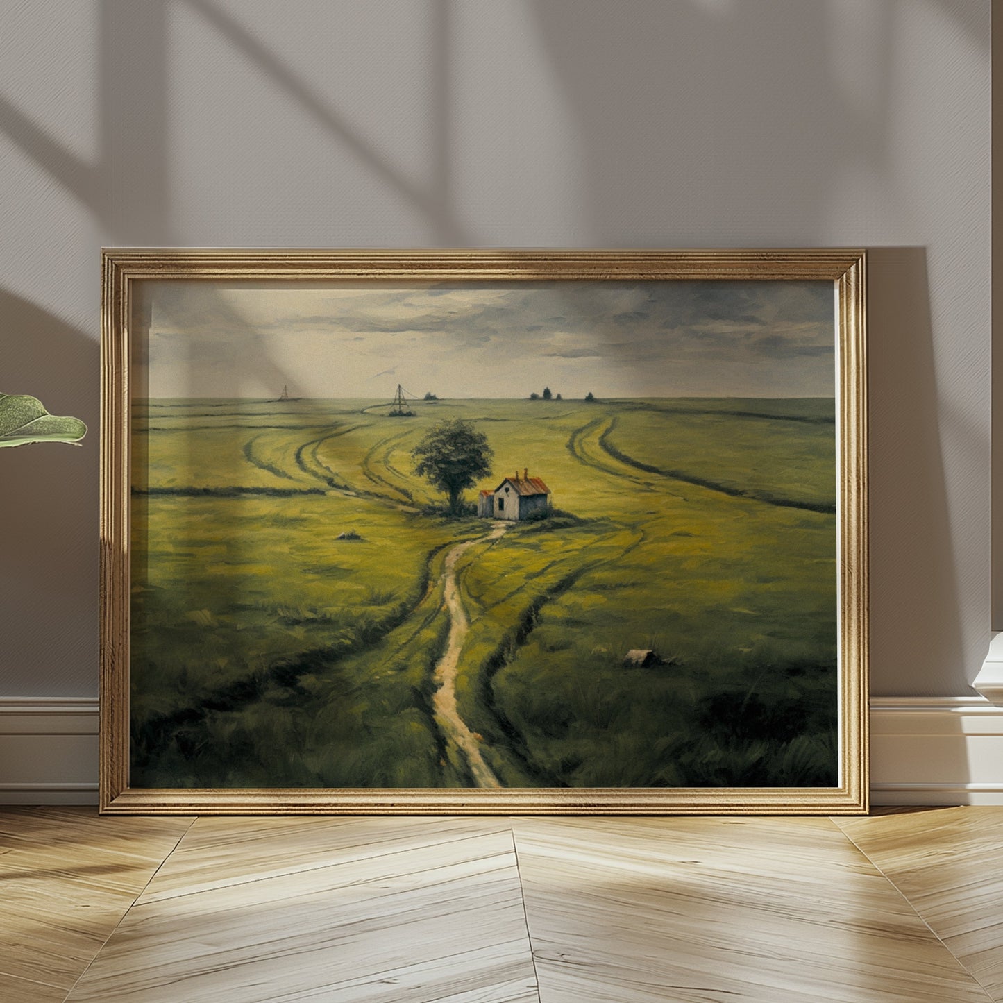 Premium Poster of Captivating Rural Landscape Pathway Artwork Posters