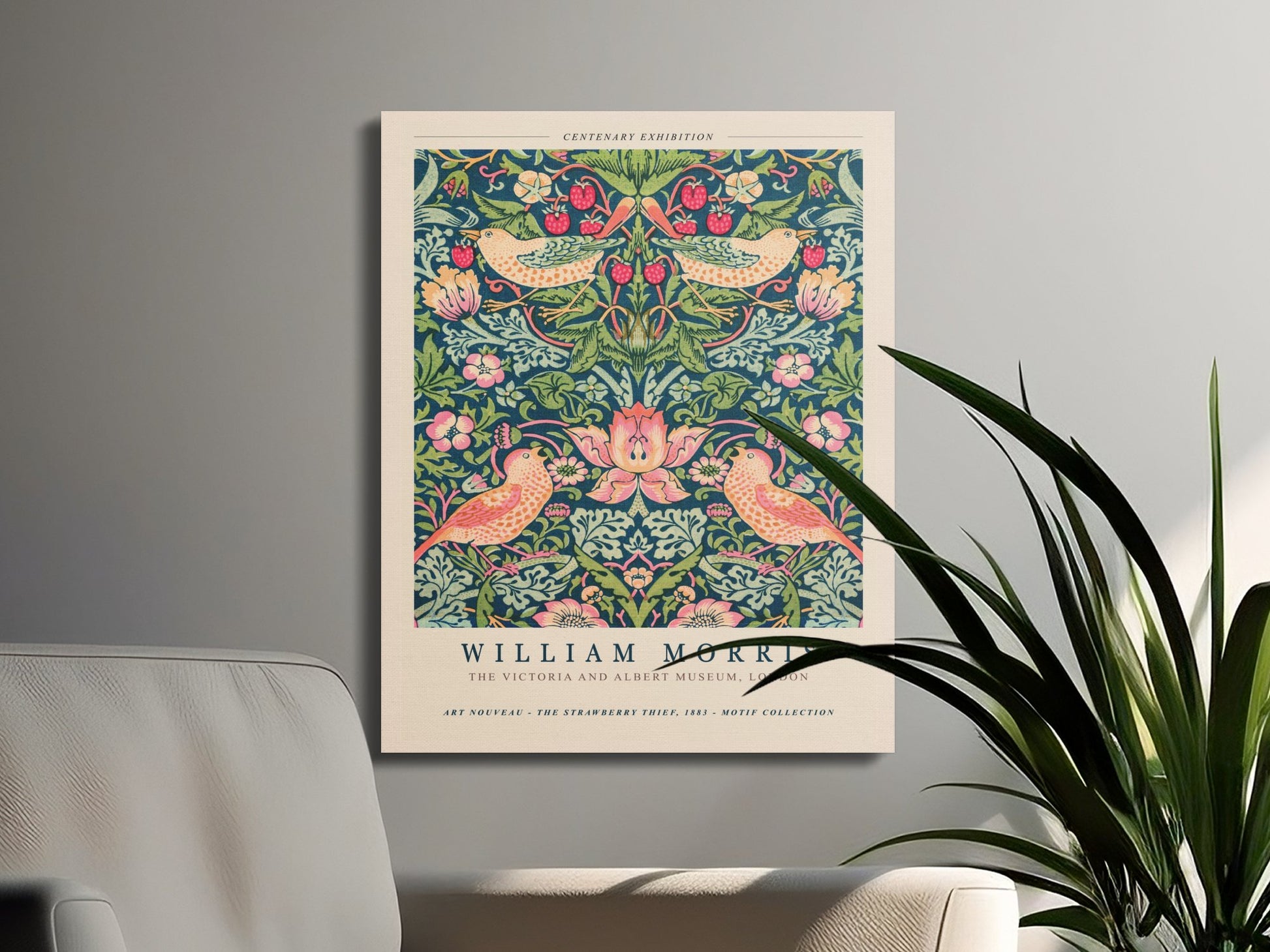 Premium Poster of Centenary Exhibition William Morris Canvas Wraps