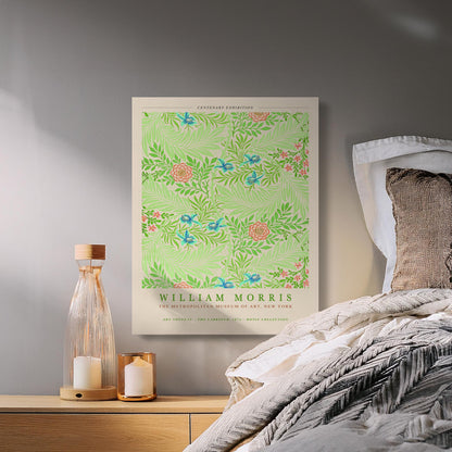 Premium Poster of Centenary Exhibition William Morris Wall Art Canvas Wraps