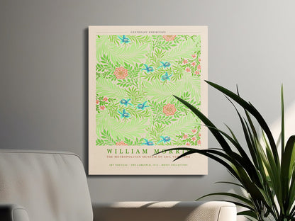 Premium Poster of Centenary Exhibition William Morris Wall Art Canvas Wraps