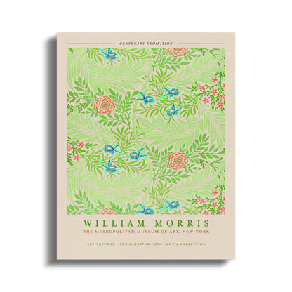 Premium Poster of Centenary Exhibition William Morris Wall Art Canvas Wraps