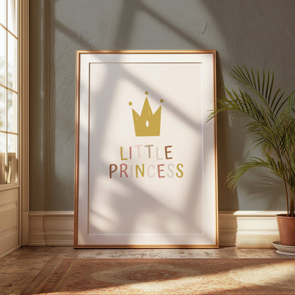 Premium Poster of Charming Little Princess Crown Wall Art Posters