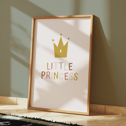 Premium Poster of Charming Little Princess Crown Wall Art Posters