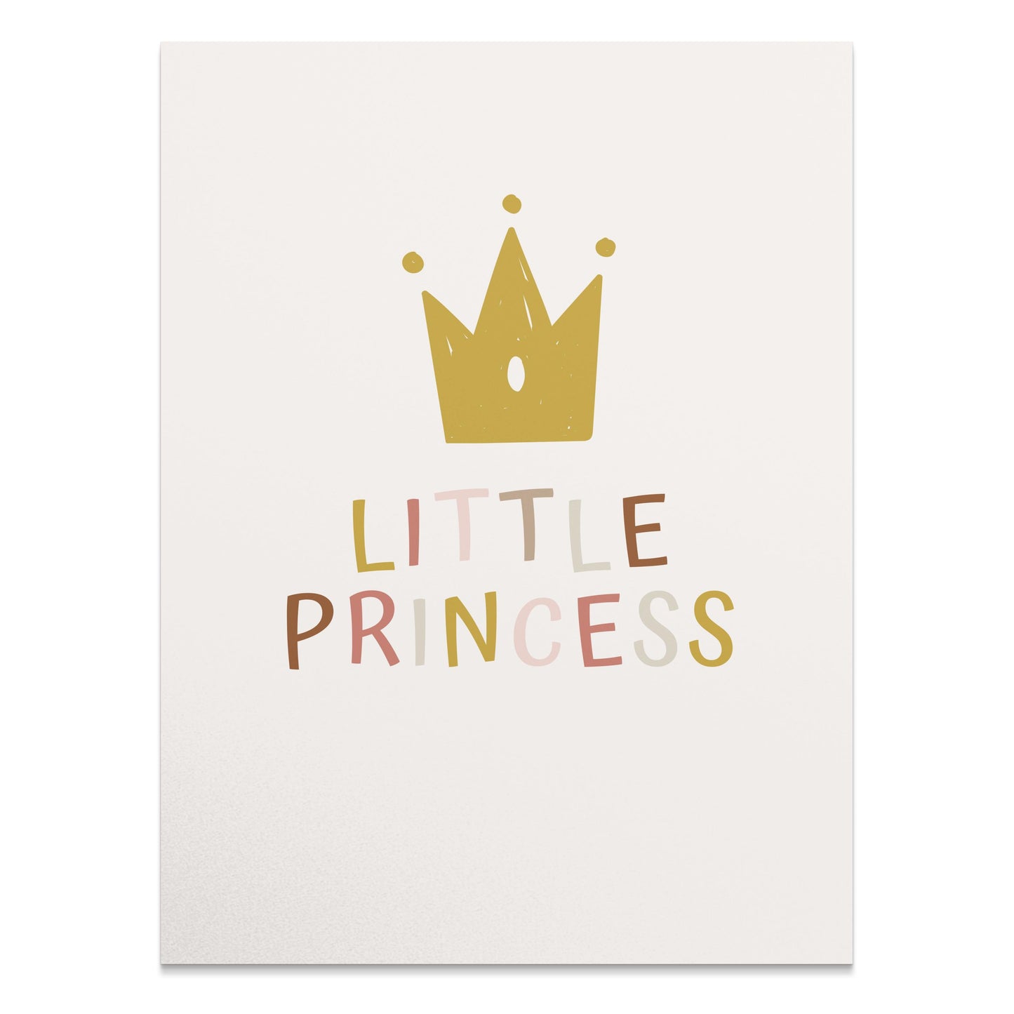 Premium Poster of Charming Little Princess Crown Wall Art Posters