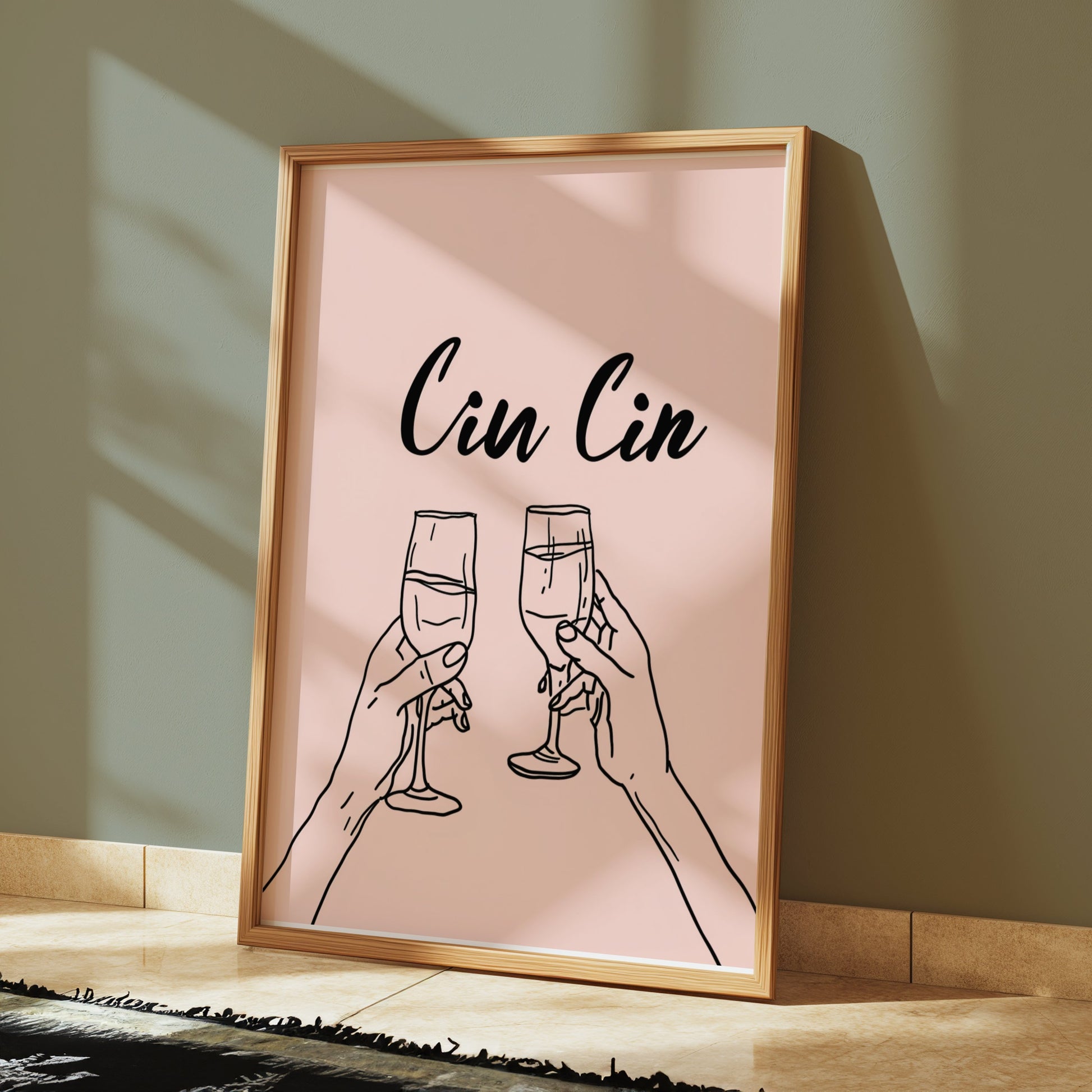 Premium Poster of Cheers Cin Cin Toast Champagne Glasses Posters