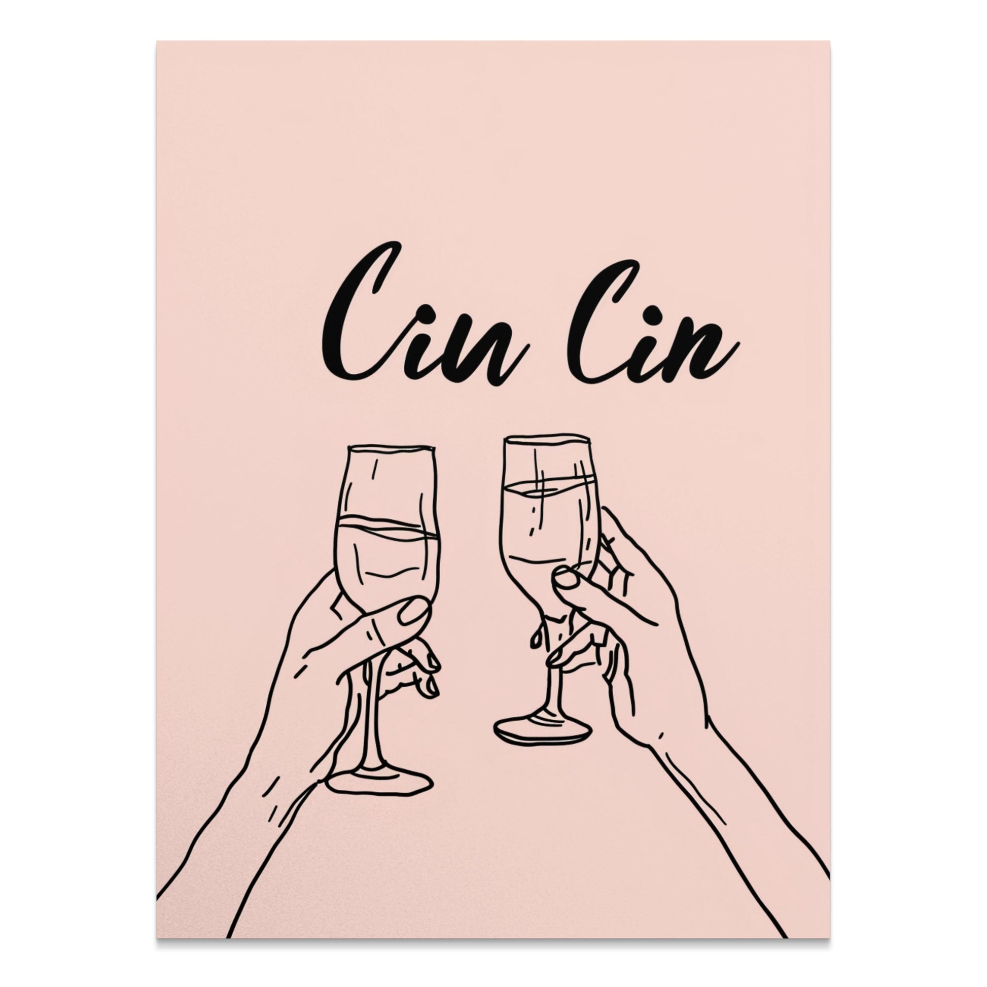Premium Poster of Cheers Cin Cin Toast Champagne Glasses Posters