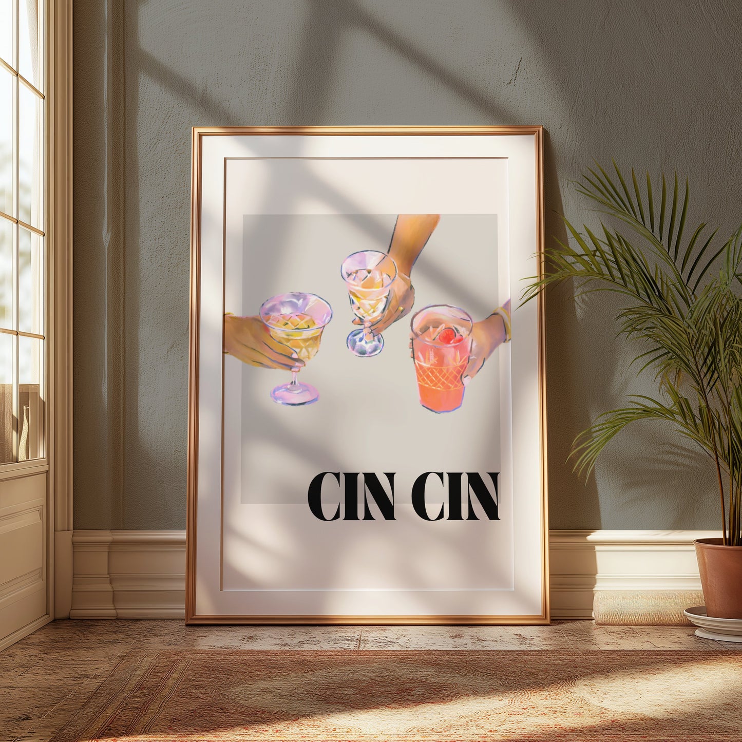 Premium Poster of Cheers With Friends Art Print CIN CIN Posters