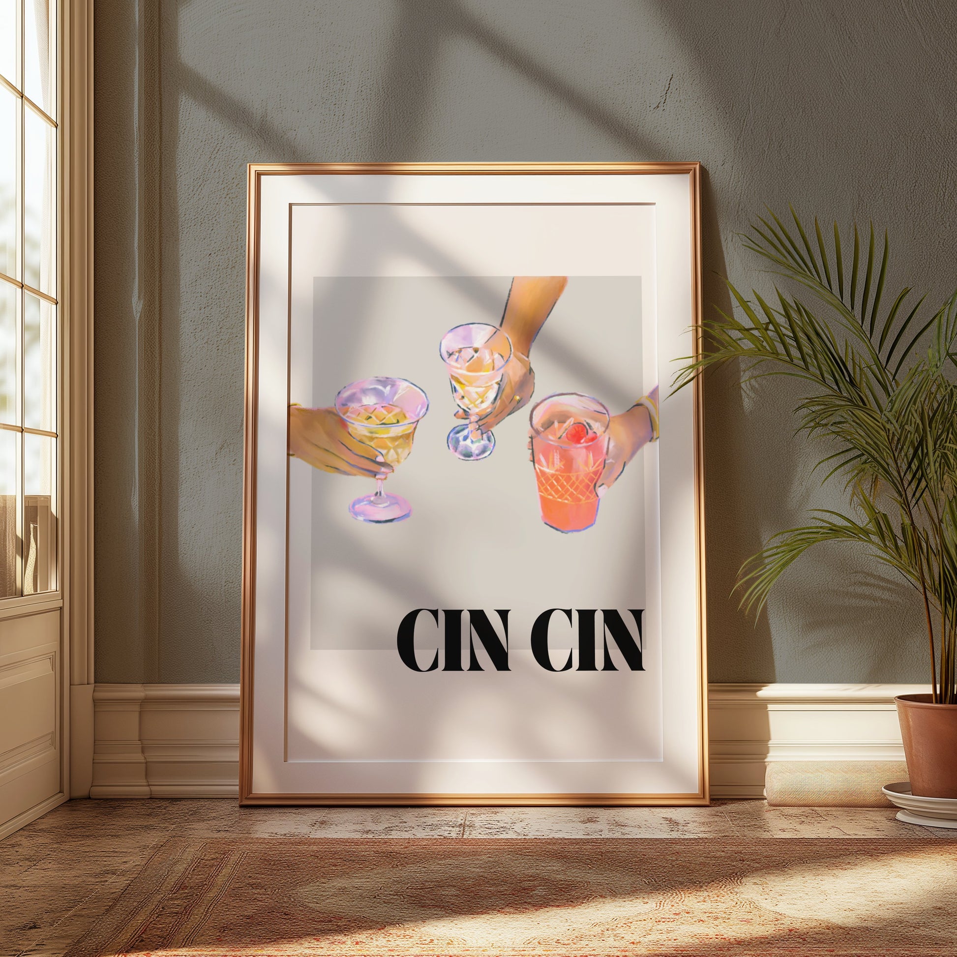 Premium Poster of Cheers With Friends Art Print CIN CIN Posters