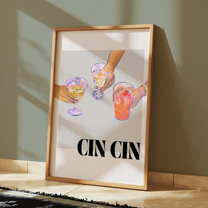 Premium Poster of Cheers With Friends Art Print CIN CIN Posters