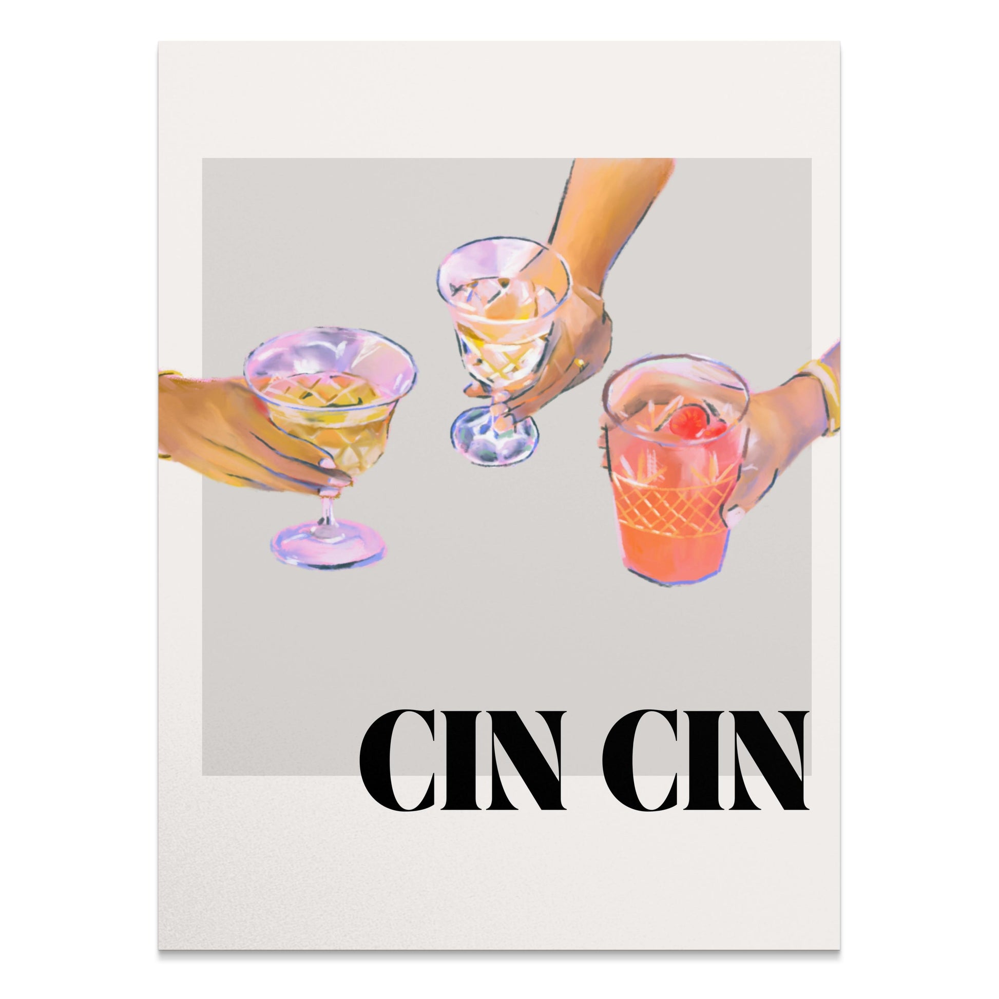 Premium Poster of Cheers With Friends Art Print CIN CIN Posters
