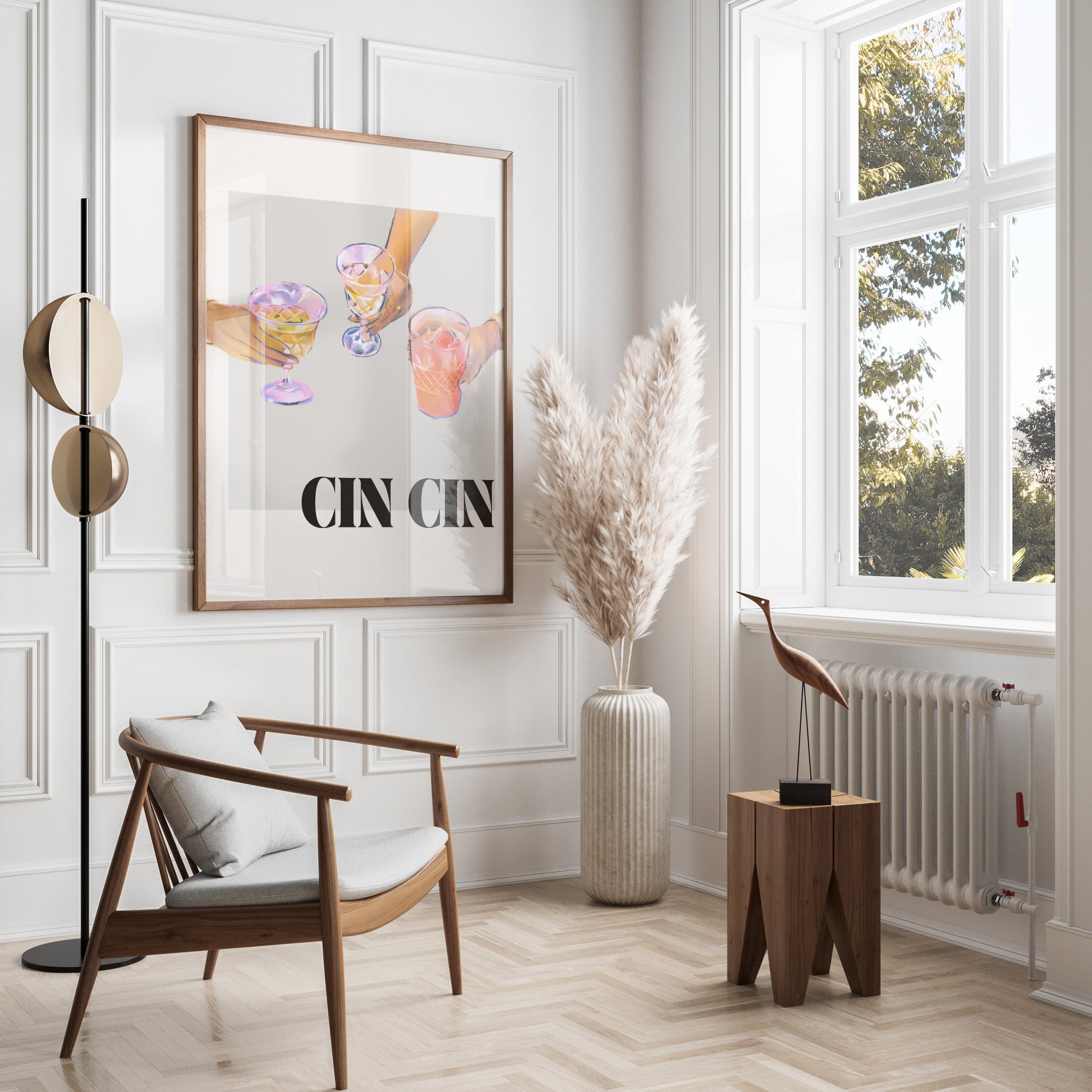 Premium Poster of Cin Cin Cheers Drink Art Print Posters
