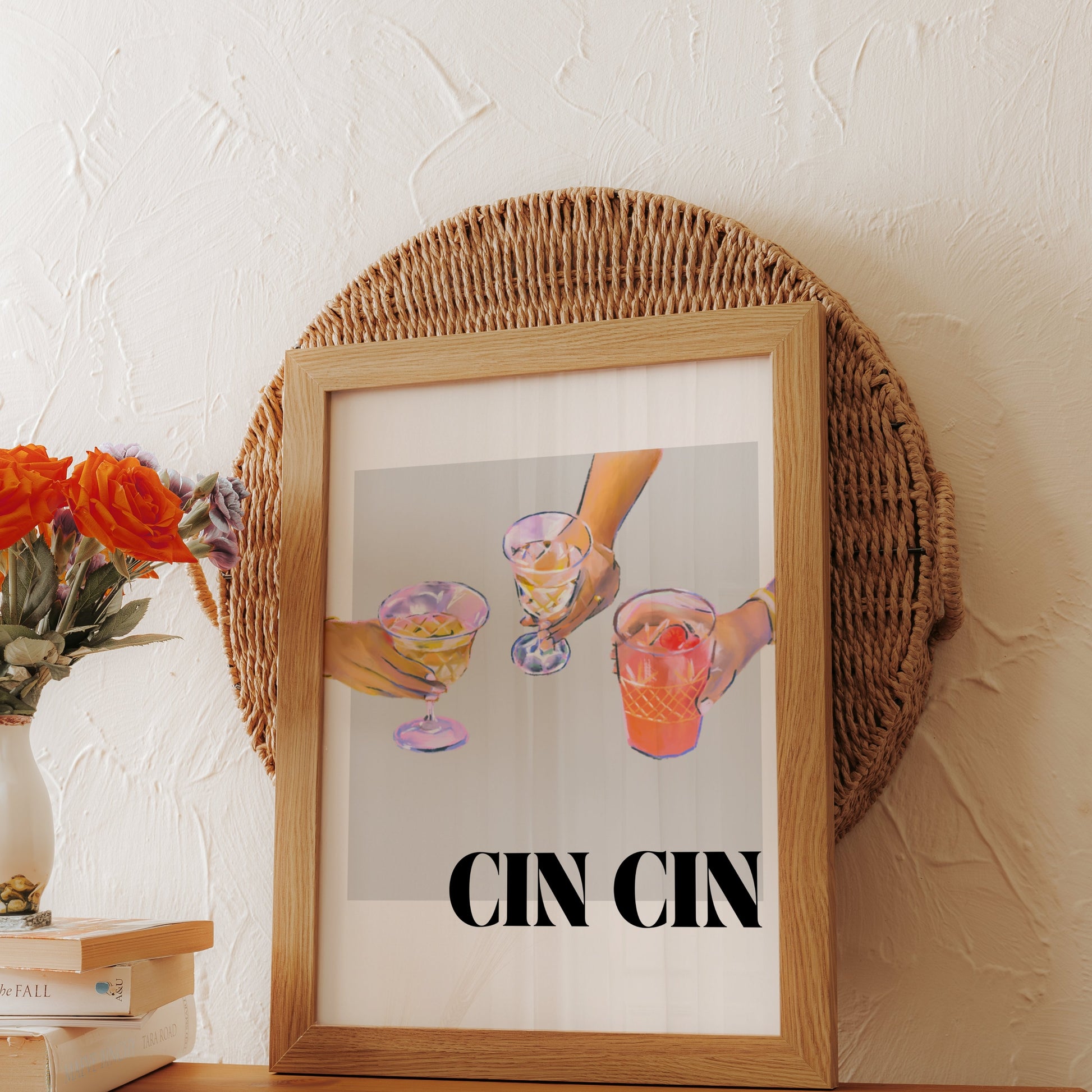 Premium Poster of Cin Cin Cheers Drink Art Print Posters