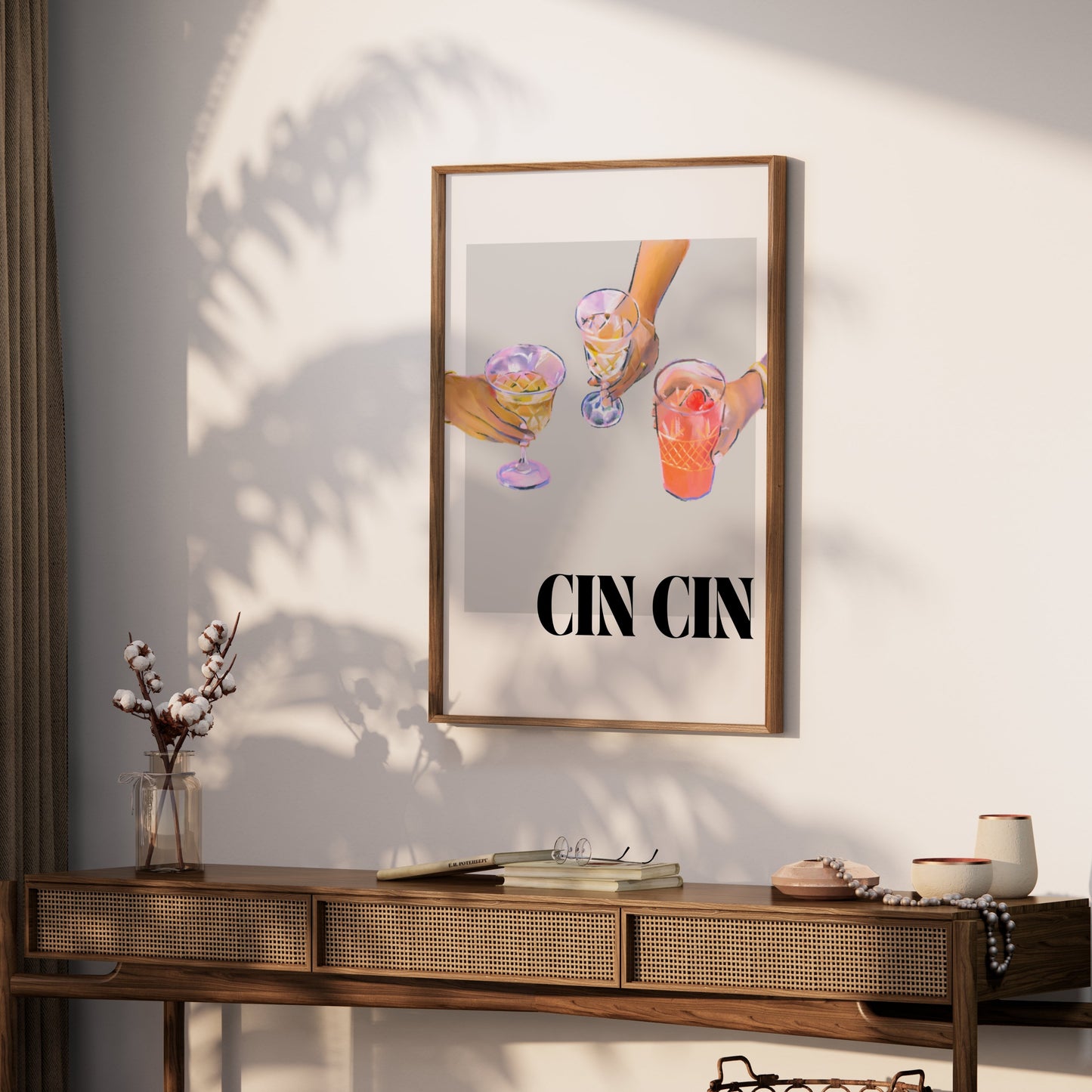 Premium Poster of Cin Cin Cheers Drink Art Print Posters