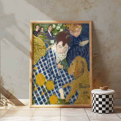 Premium Poster of Classic Artwork of Women with Dog Posters