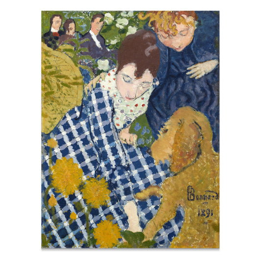 Premium Poster of Classic Artwork of Women with Dog Posters