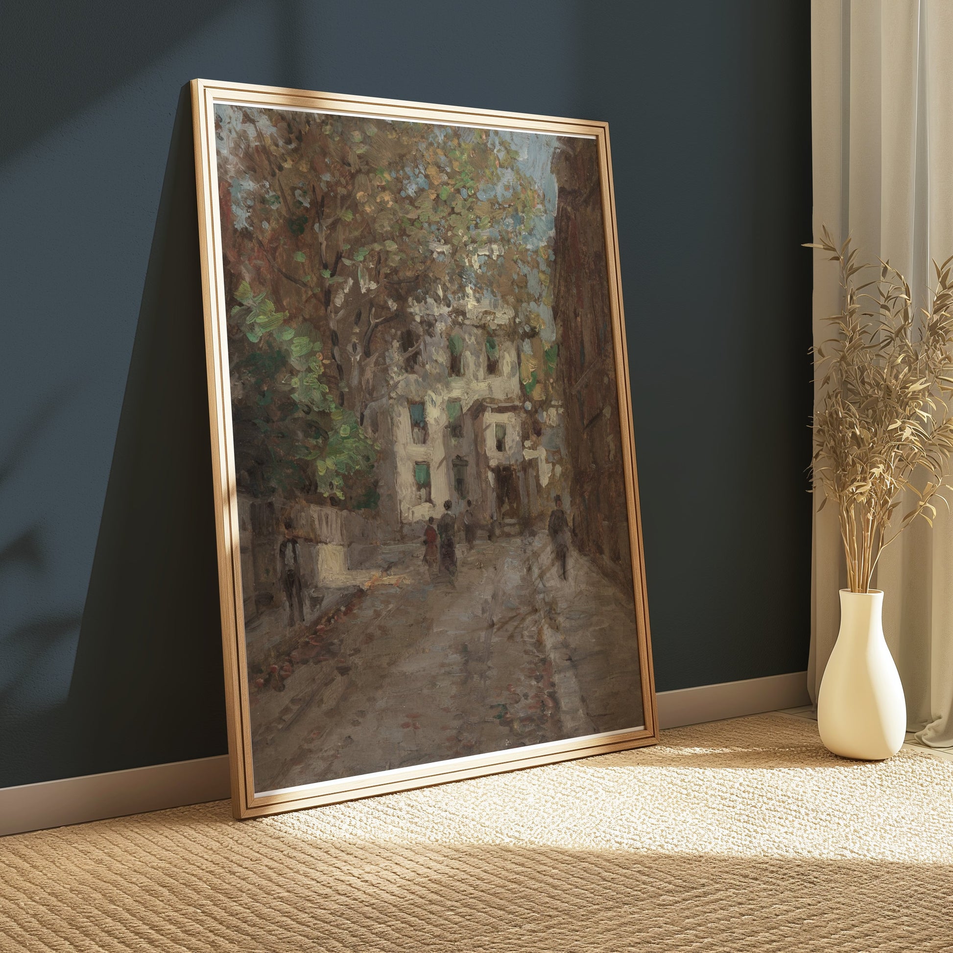 Premium Poster of Classic European Alleyway Art Scene Posters