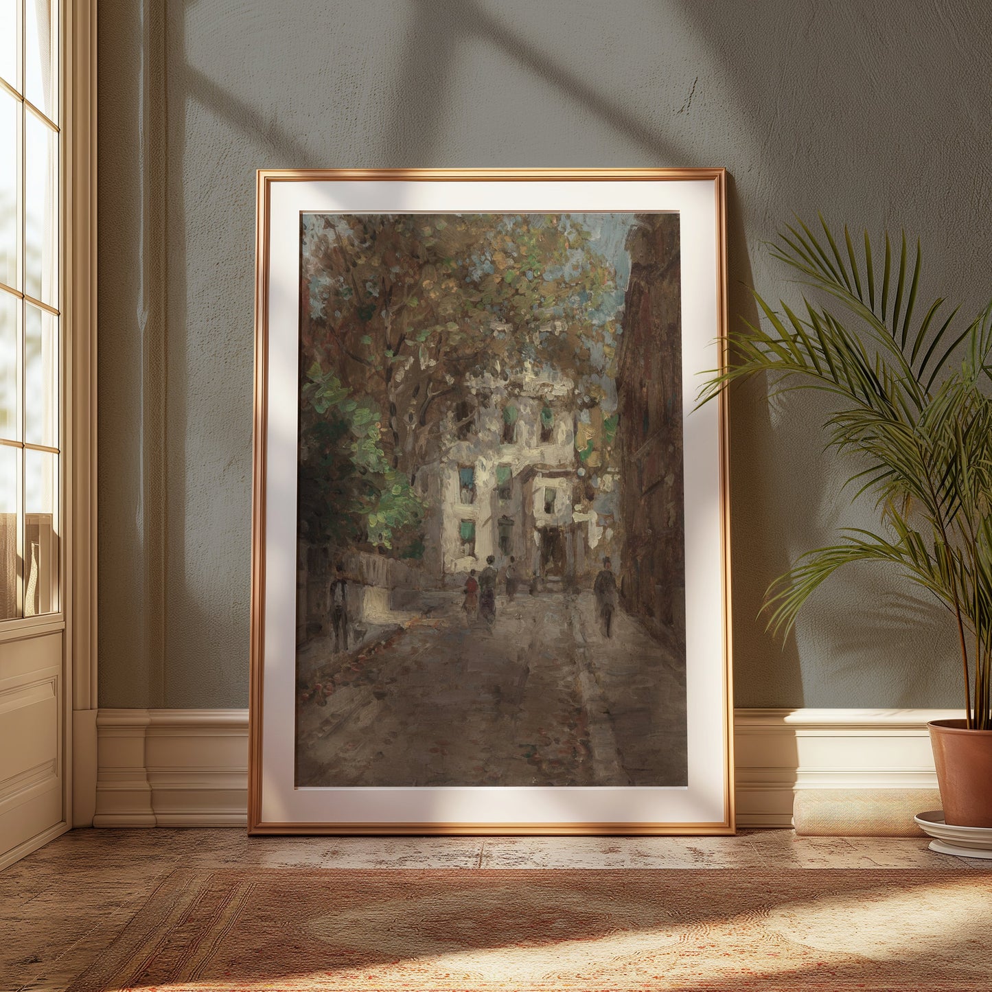 Premium Poster of Classic European Alleyway Art Scene Posters