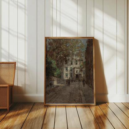 Premium Poster of Classic European Alleyway Art Scene Posters