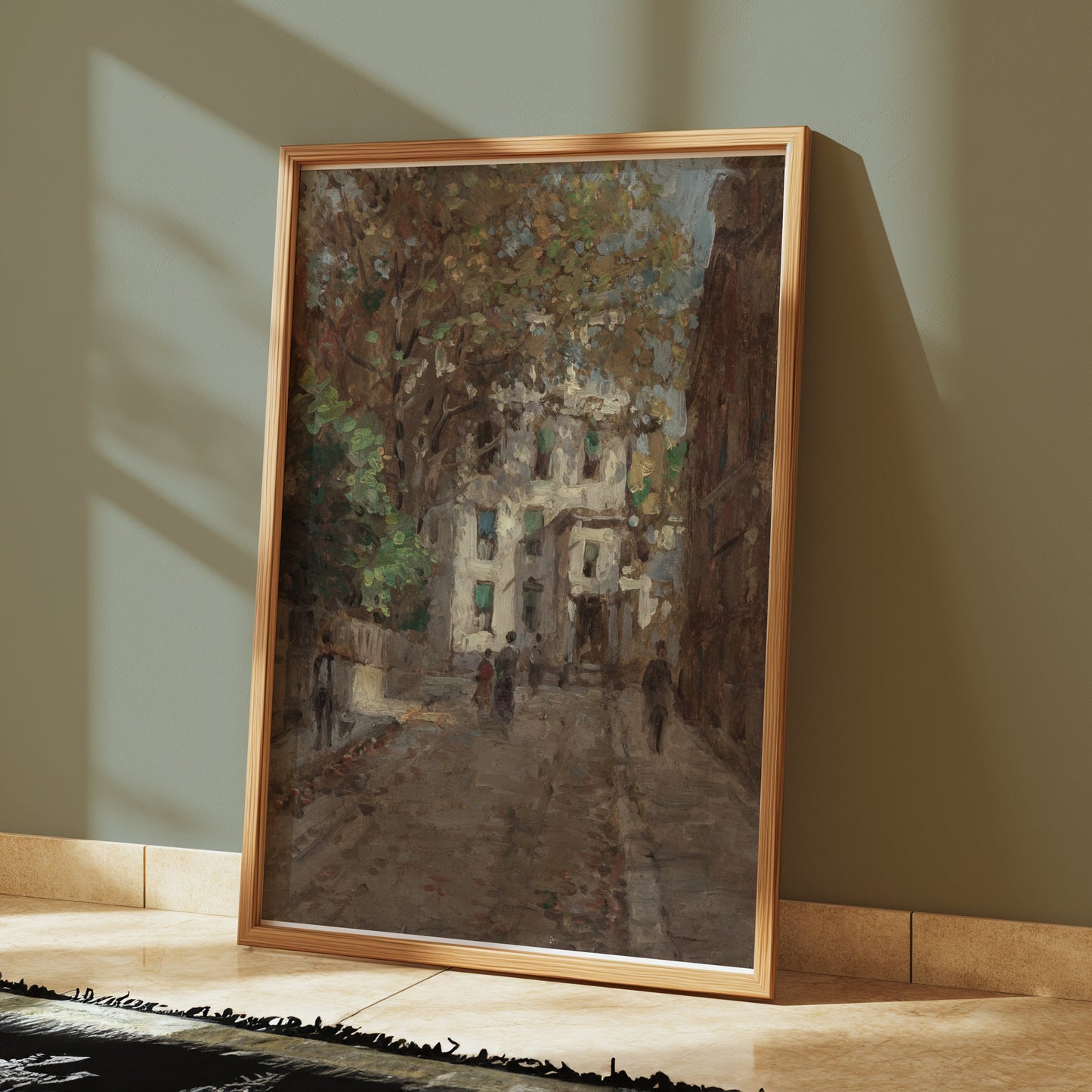 Premium Poster of Classic European Alleyway Art Scene Posters