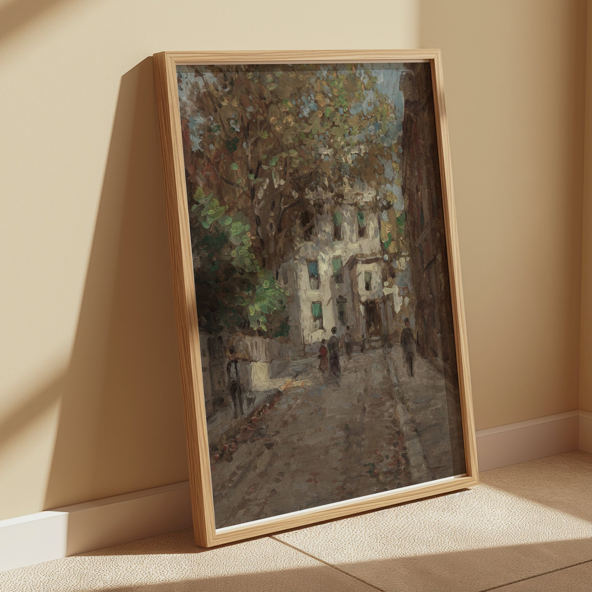 Premium Poster of Classic European Alleyway Art Scene Posters
