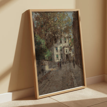 Premium Poster of Classic European Alleyway Art Scene Posters