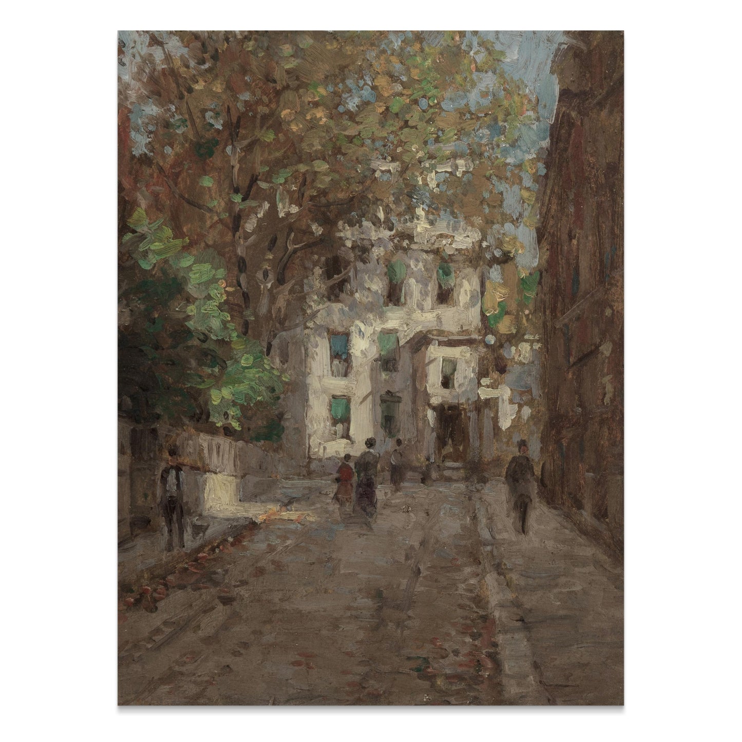 Premium Poster of Classic European Alleyway Art Scene Posters