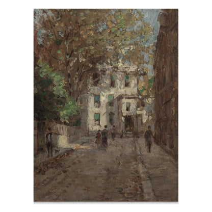 Premium Poster of Classic European Alleyway Art Scene Posters