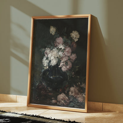 Premium Poster of Classic Floral Still Life Painting Art Print Posters