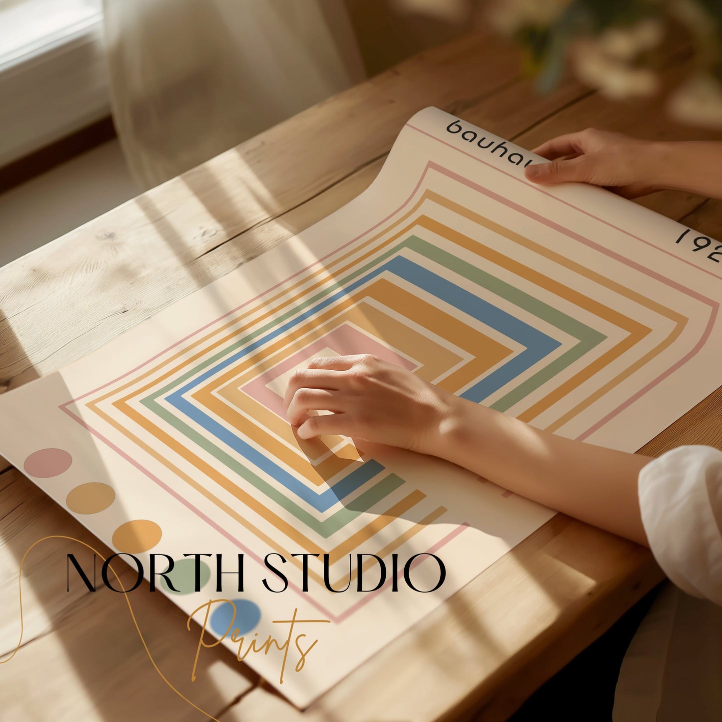 Premium Poster of Classic Geometric Bauhaus 1923 Colorful Art Posters