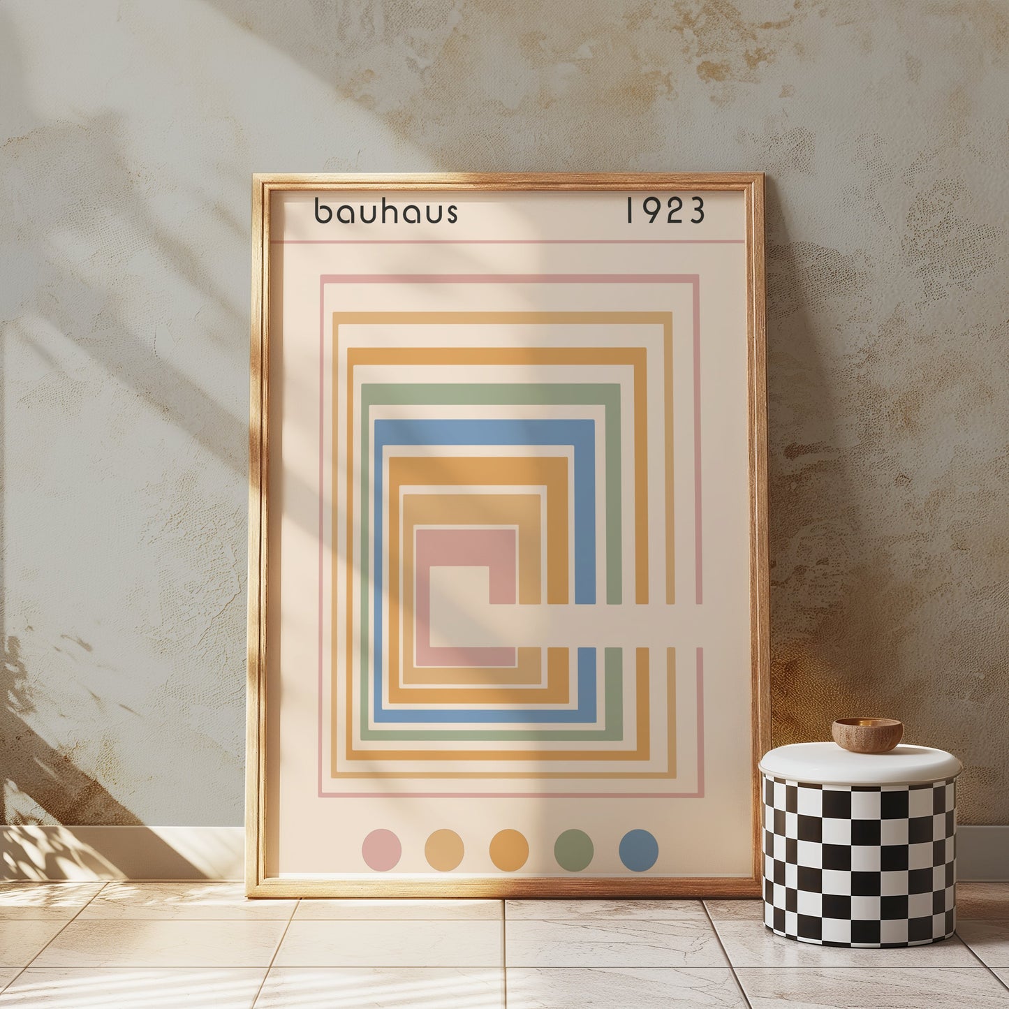 Premium Poster of Classic Geometric Bauhaus 1923 Colorful Art Posters