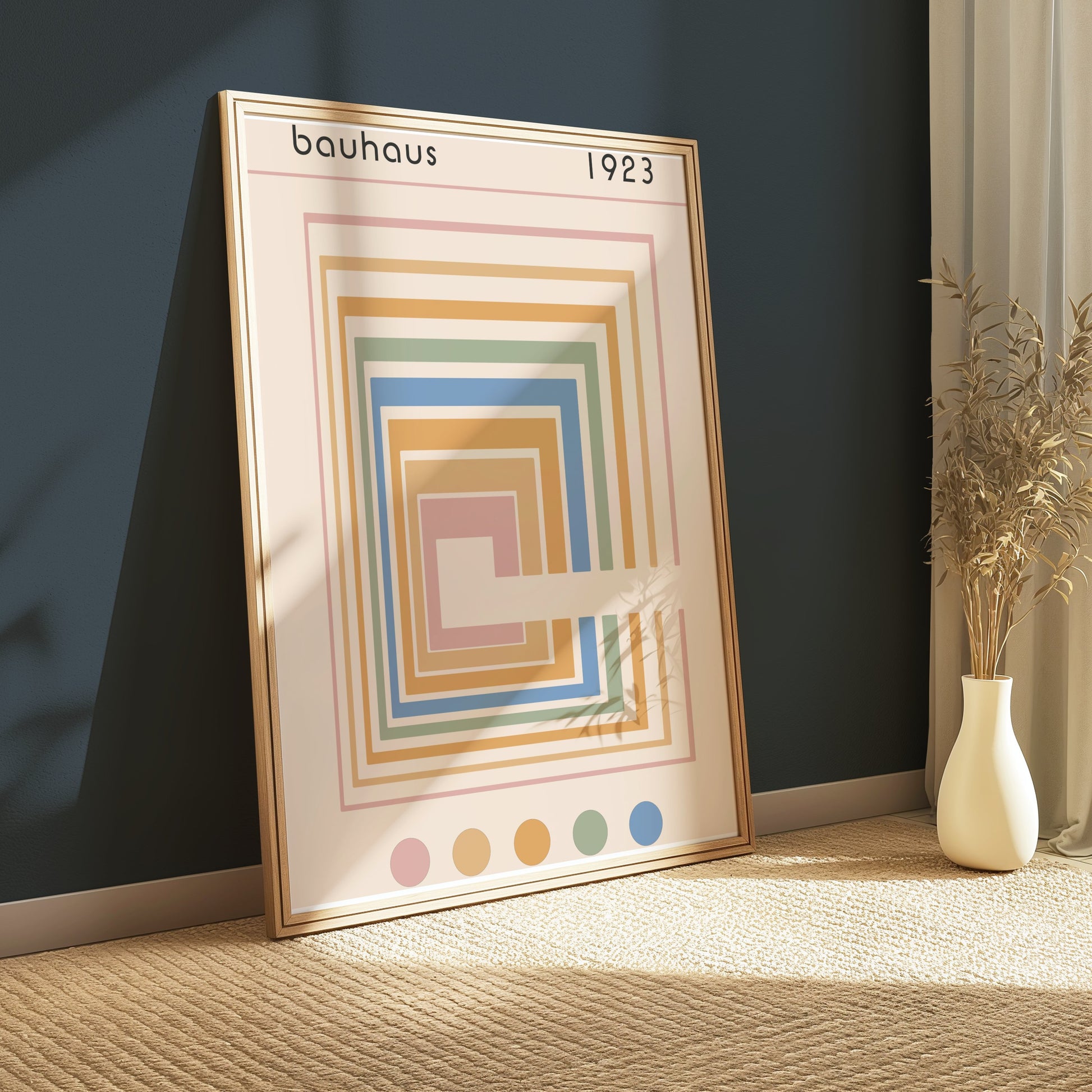Premium Poster of Classic Geometric Bauhaus 1923 Colorful Art Posters