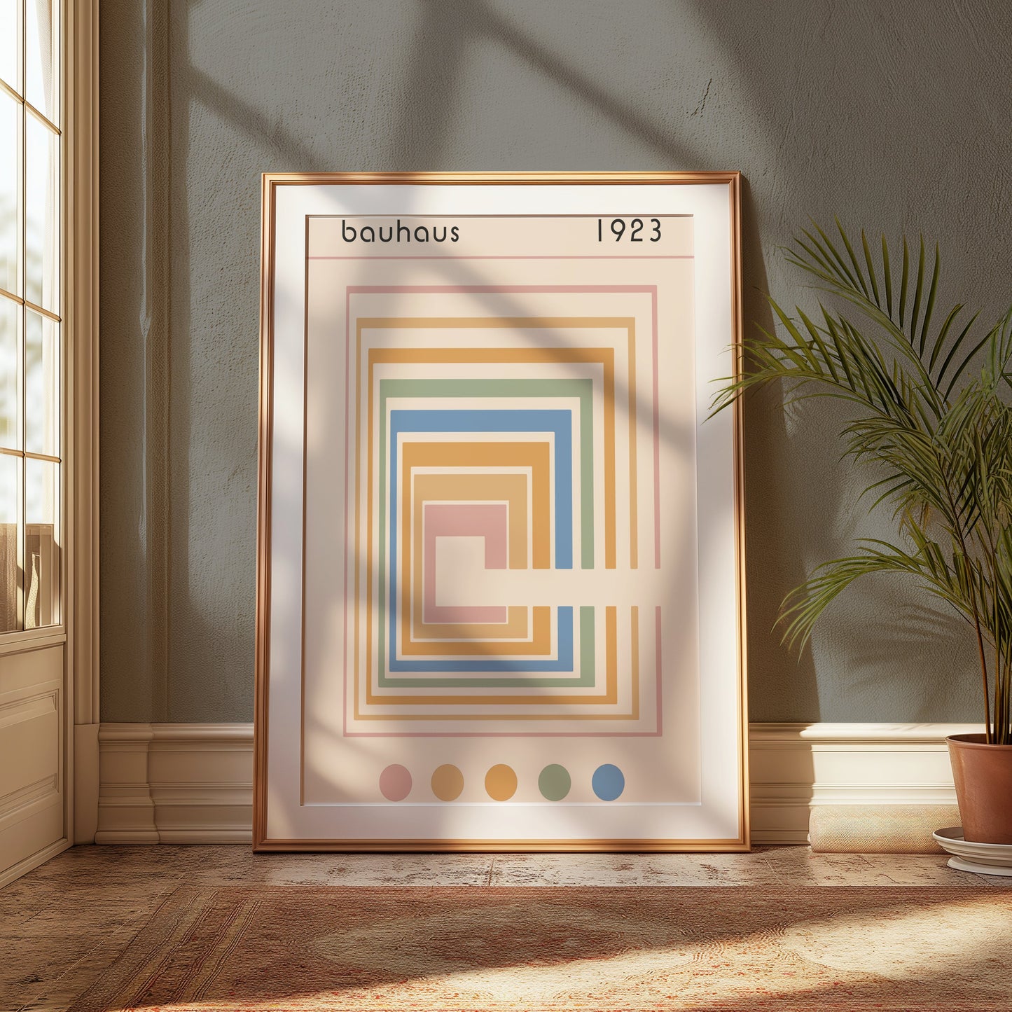 Premium Poster of Classic Geometric Bauhaus 1923 Colorful Art Posters