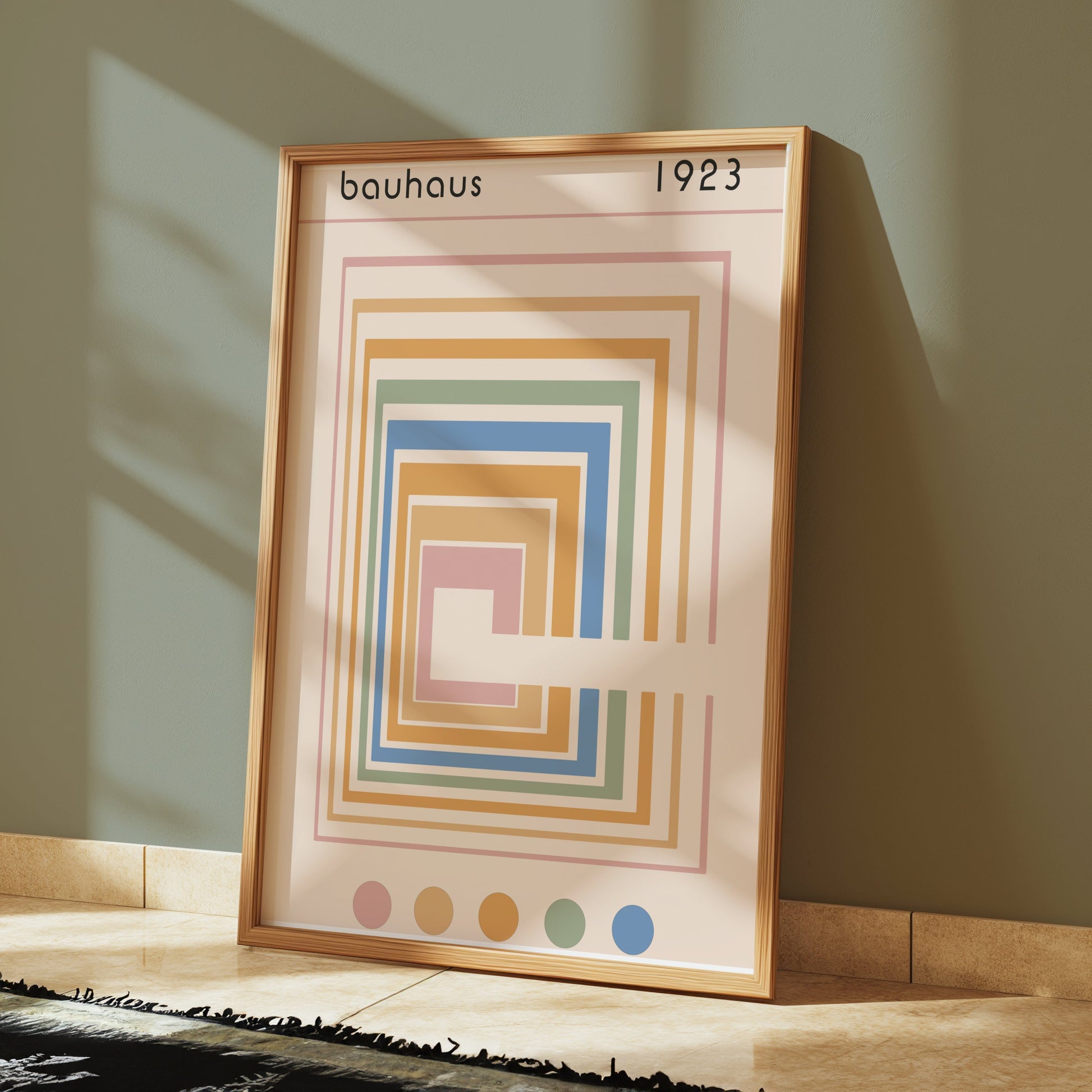 Premium Poster of Classic Geometric Bauhaus 1923 Colorful Art Posters