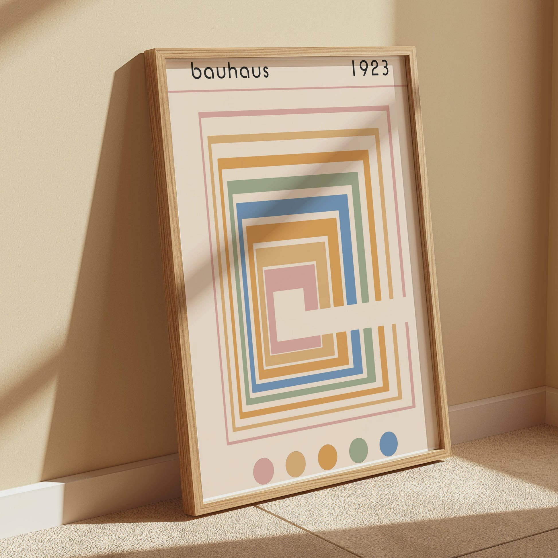 Premium Poster of Classic Geometric Bauhaus 1923 Colorful Art Posters