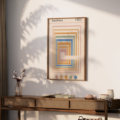 Premium Poster of Classic Geometric Bauhaus 1923 Colorful Art Posters
