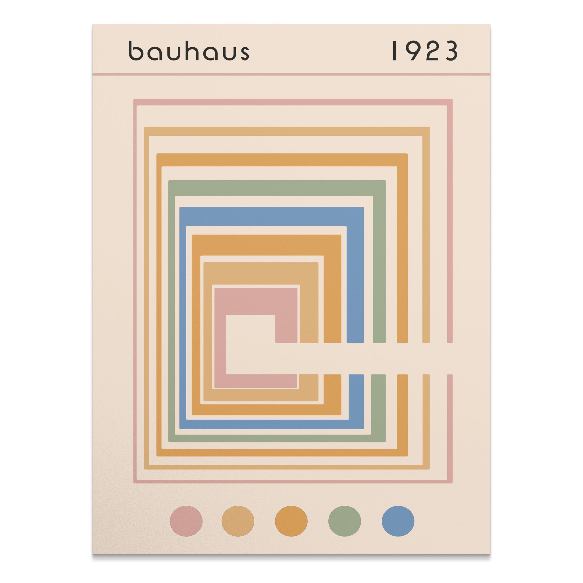 Premium Poster of Classic Geometric Bauhaus 1923 Colorful Art Posters
