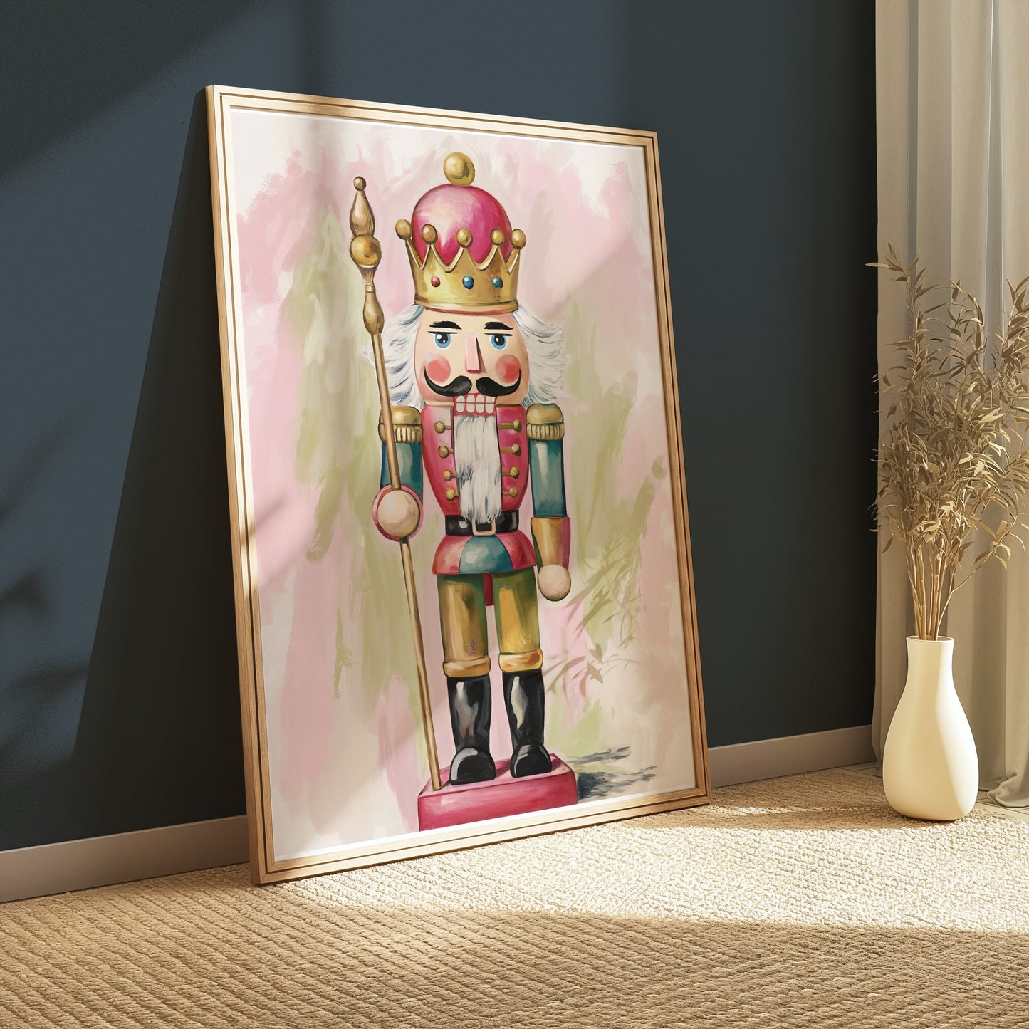 Premium Poster of Classic Nutcracker King in Colorful Attire Posters
